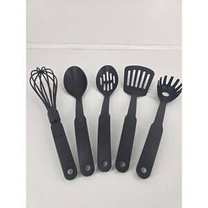 Prestige Heat-Resistant 5 piece Utensil Set –2 Spoon, Whisk, Spatula, Ladle